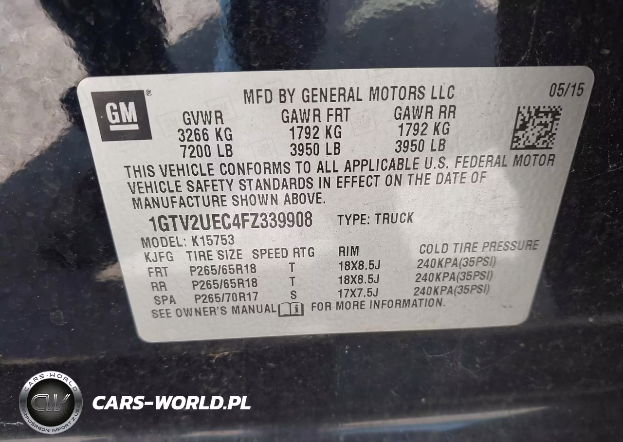 2015 GMC Sierra 1500 Sle VIN:1GTV2UEC4FZ339908 - 9