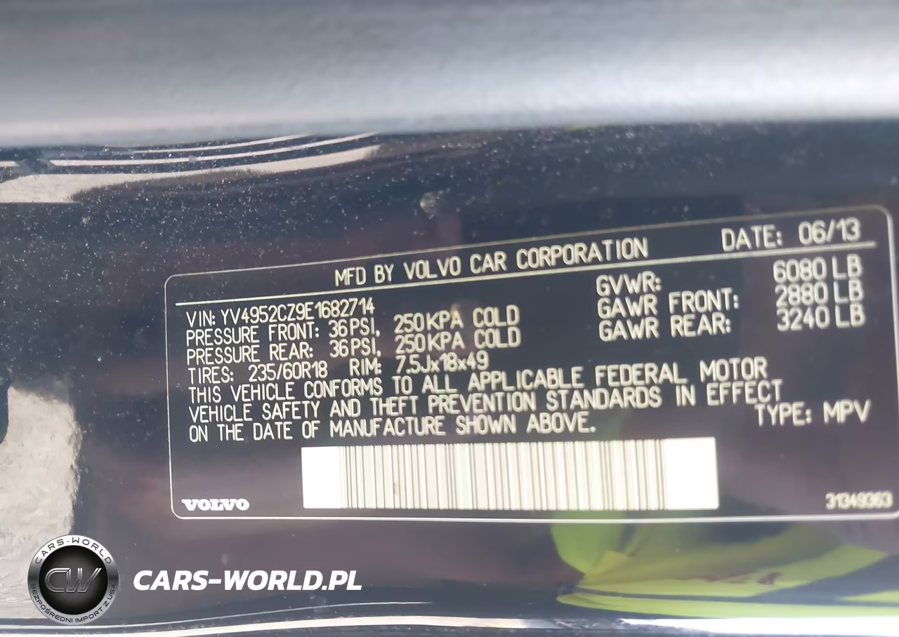 2014 Volvo Xc90 3.2 VIN:YV4952CZ9E1682714 - 9