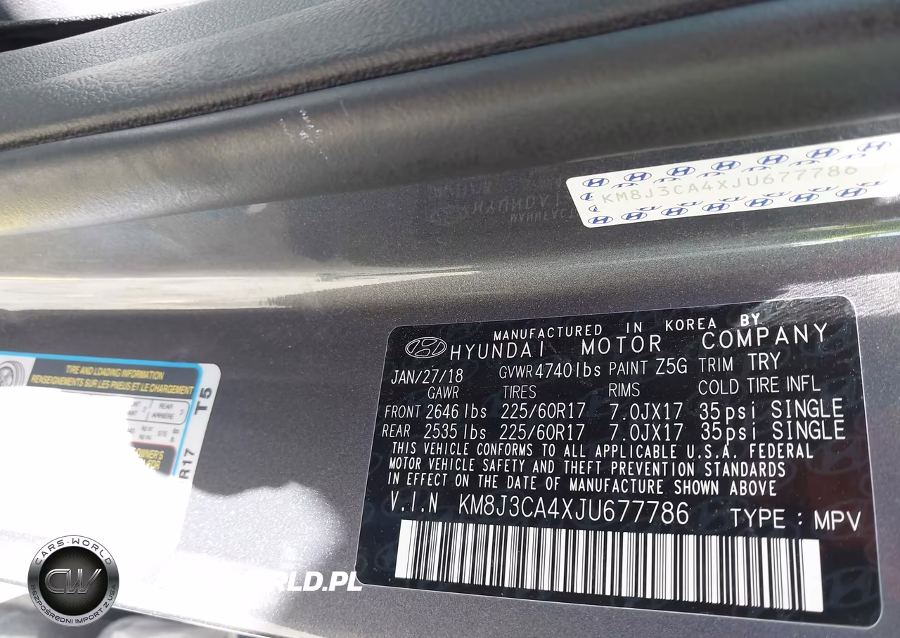 2018 Hyundai Tucson Sel Plus VIN:KM8J3CA4XJU677786 - 9