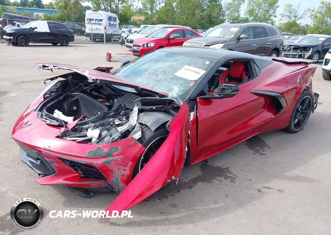 2022 Chevrolet Corvette Stingray Rwd 2Lt VIN:1G1YB3D42N5120476 - 2