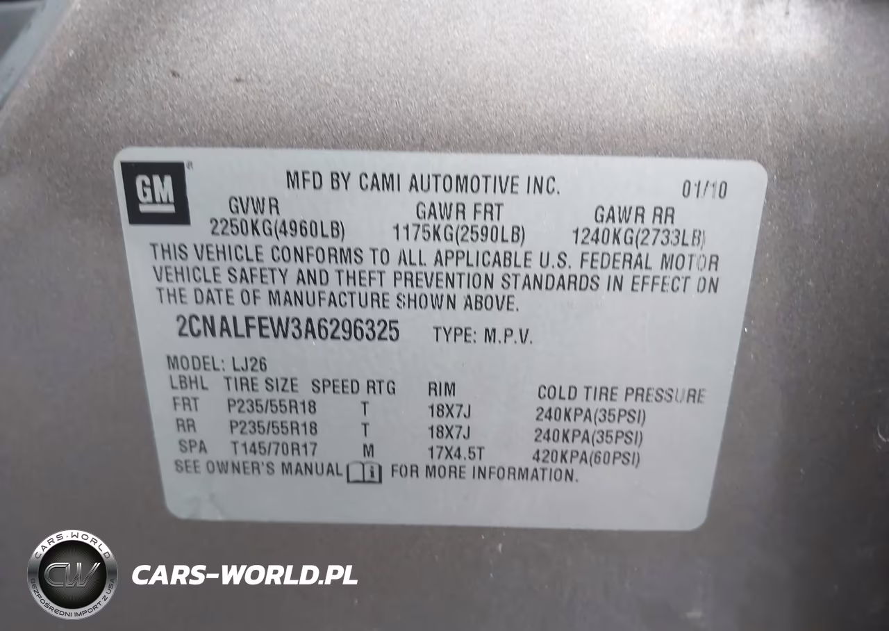 2010 Chevrolet Equinox Ltz VIN:2CNALFEW3A6296325 - 9