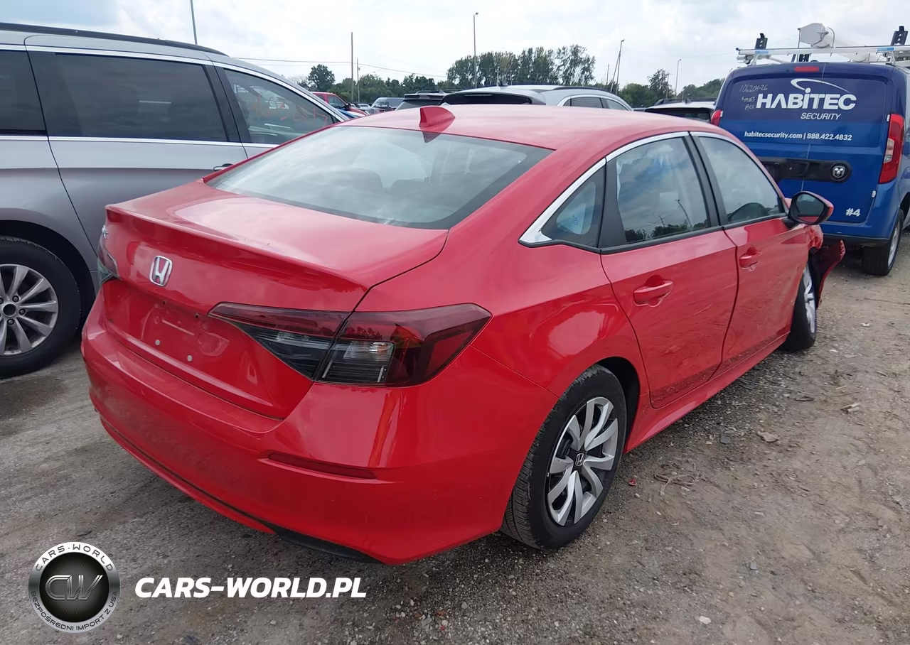 2025 Honda Civic Lx VIN:2HGFE2F20SH519551 - 4