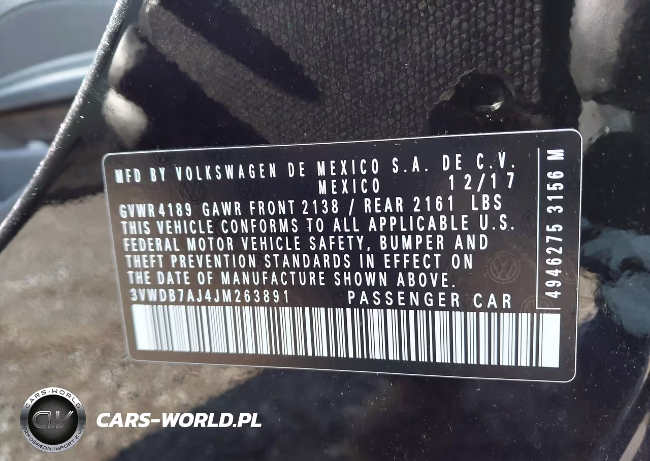 2018 Volkswagen Jetta 1.4T Se-1.4T Wolfsburg Edition VIN:3VWDB7AJ4JM263891 - 9
