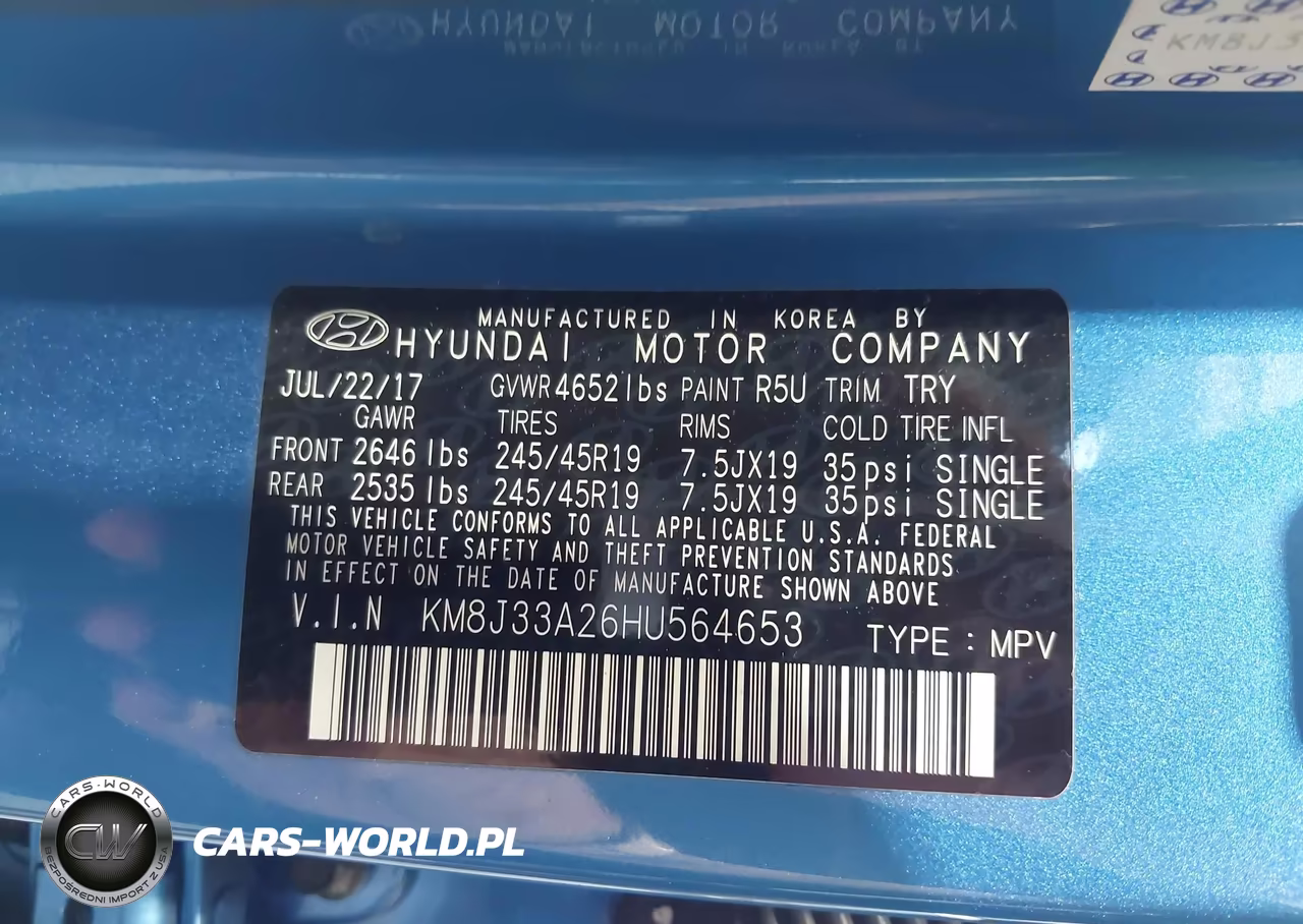 2017 Hyundai Tucson Limited VIN:KM8J33A26HU564653 - 9