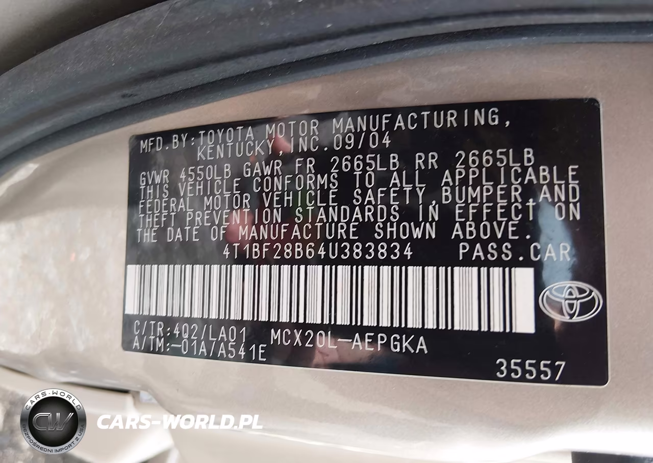2004 Toyota Avalon Xl-Xls VIN:4T1BF28B64U383834 - 9