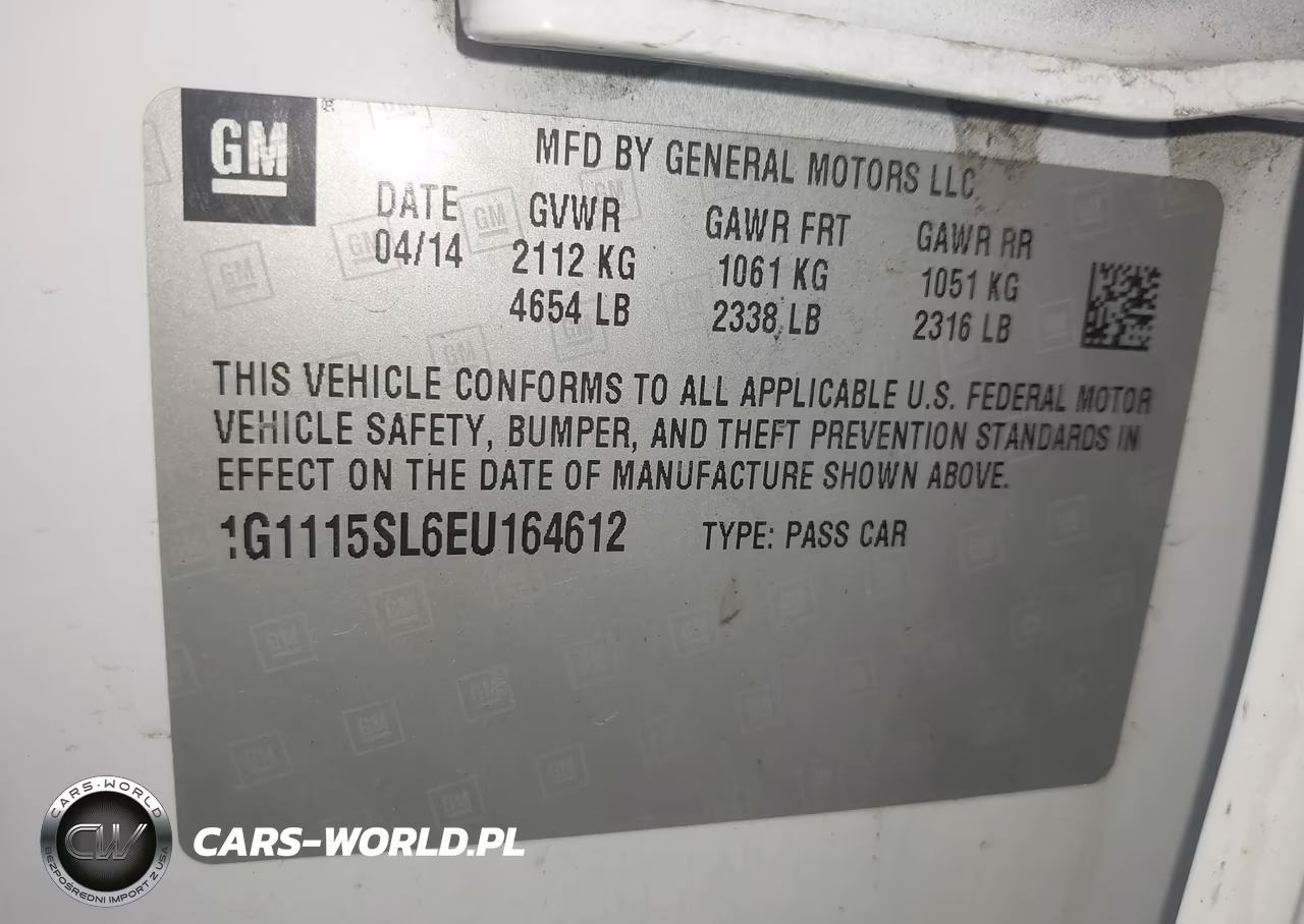 2014 Chevrolet Impala 1Lt VIN:1G1115SL6EU164612 - 9