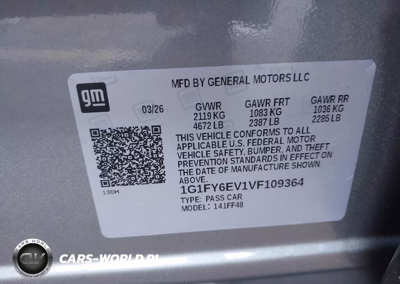 2027 Chevrolet Bolt Lt Fwd VIN:1G1FY6EV1VF109364 - 9