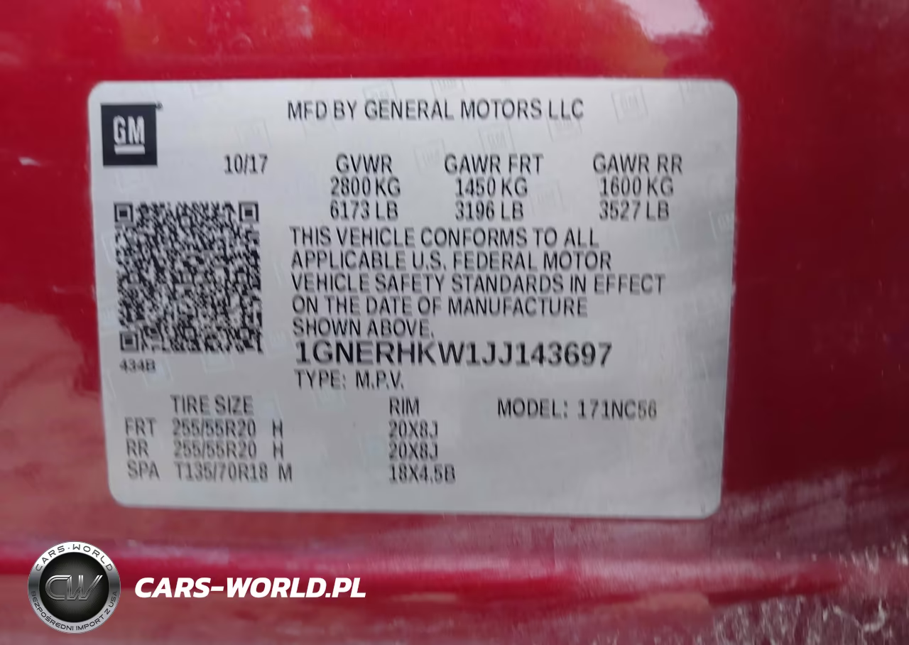 2018 Chevrolet Traverse Lt VIN:1GNERHKW1JJ143697 - 9