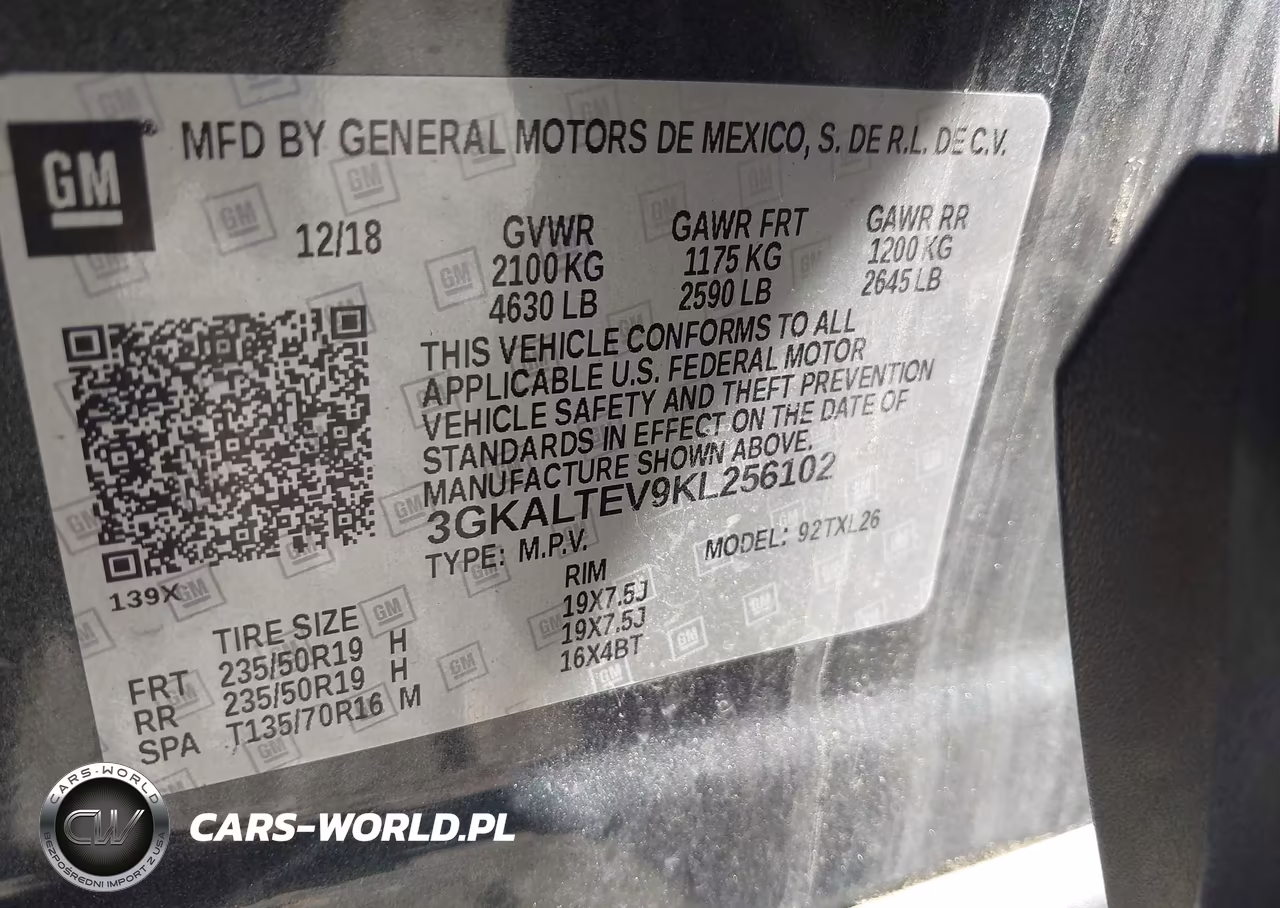 2019 GMC Terrain Sle VIN:3GKALTEV9KL256102 - 9