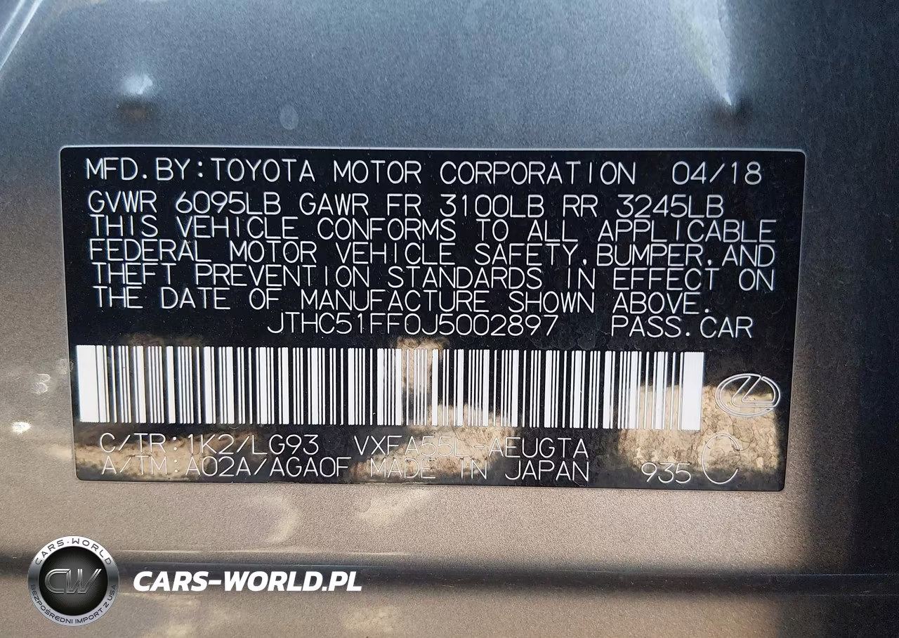 2018 Lexus Ls 500 VIN:JTHC51FF0J5002897 - 9