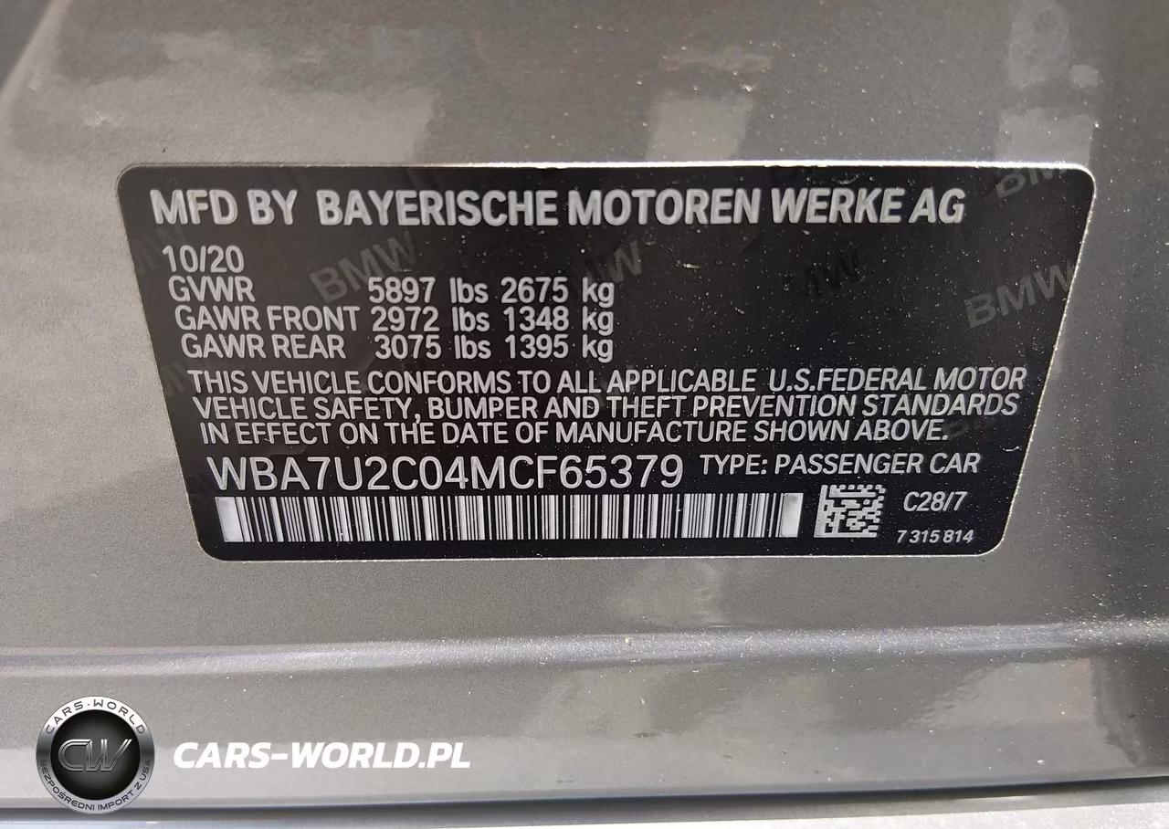 2021 BMW 750I xDrive VIN:WBA7U2C04MCF65379 - 9