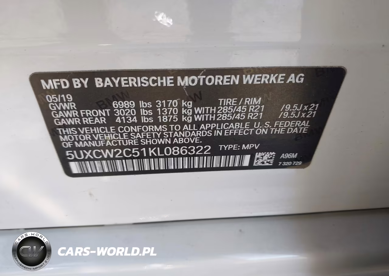 2019 BMW X7 xDrive40I VIN:5UXCW2C51KL086322 - 9