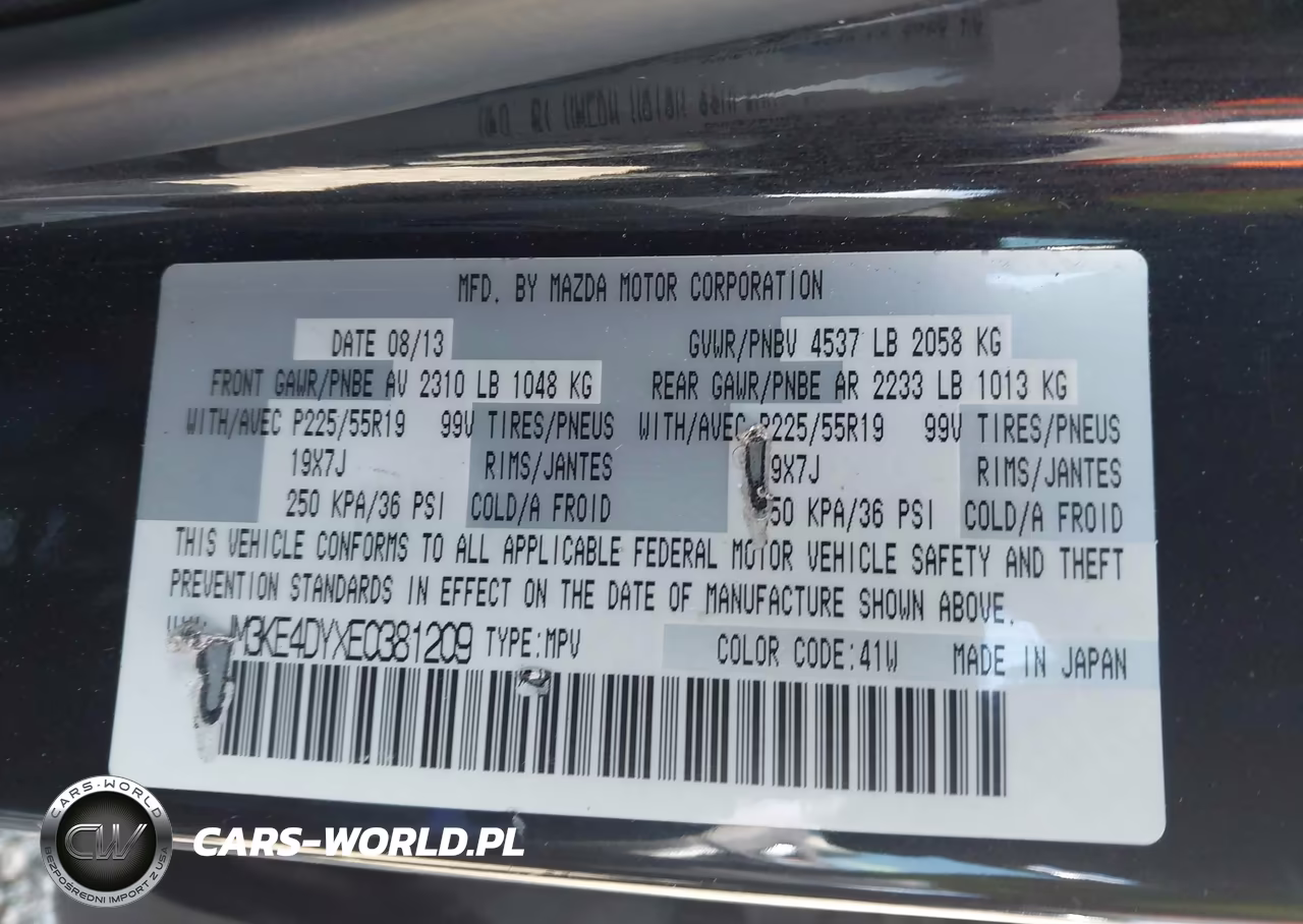 2014 Mazda Cx-5 Gt VIN:JM3KE4DYXE0381209 - 9