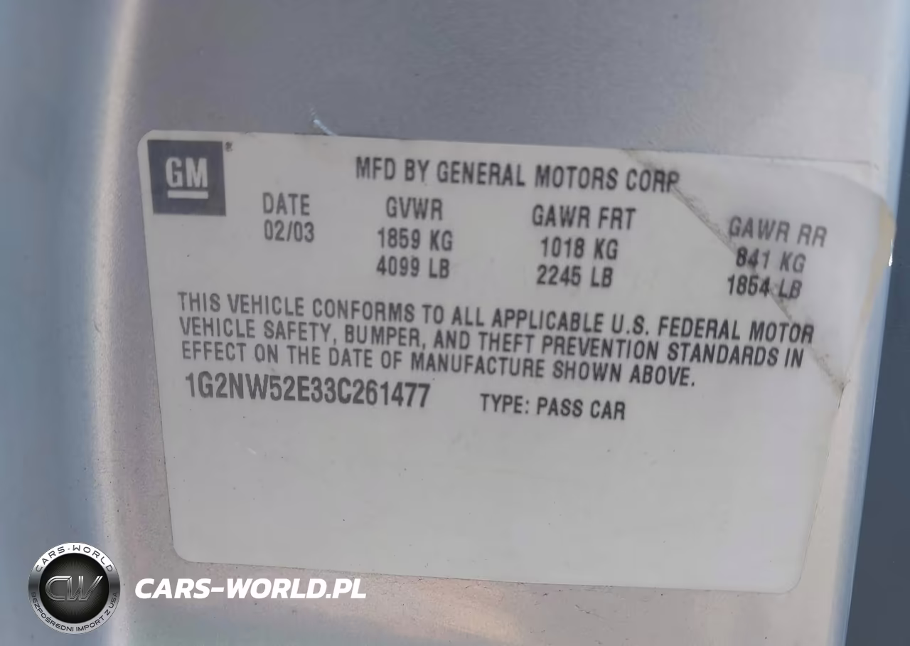 2003 Pontiac Grand Am Gt VIN:1G2NW52E33C261477 - 9