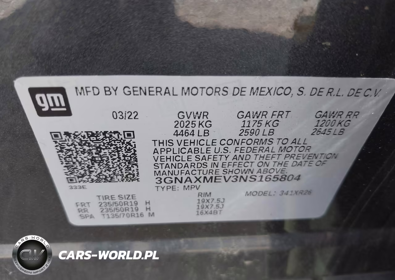 2022 Chevrolet Equinox Fwd Rs VIN:3GNAXMEV3NS165804 - 9