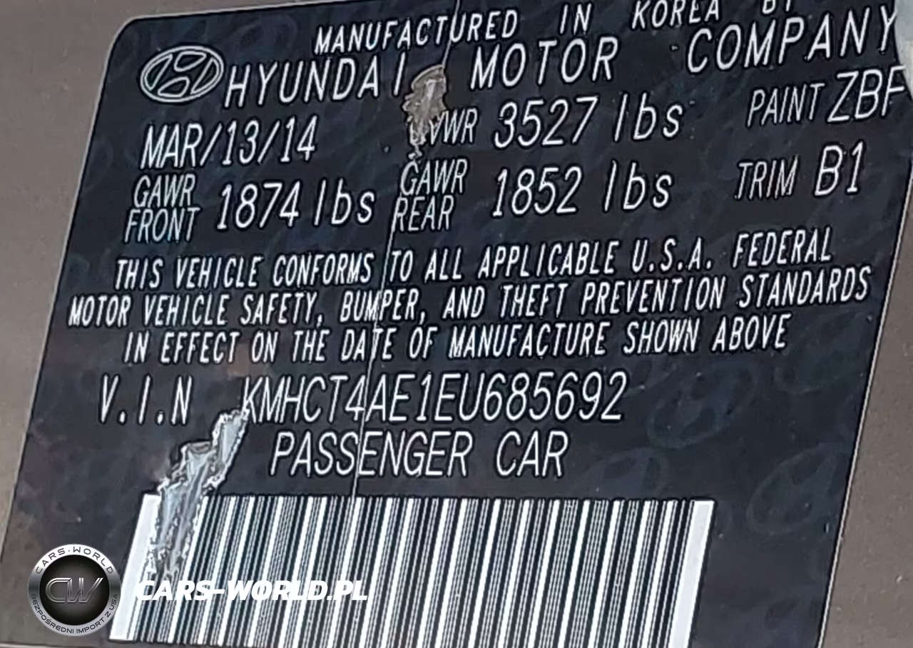 2014 Hyundai Accent Gls VIN:KMHCT4AE1EU685692 - 9