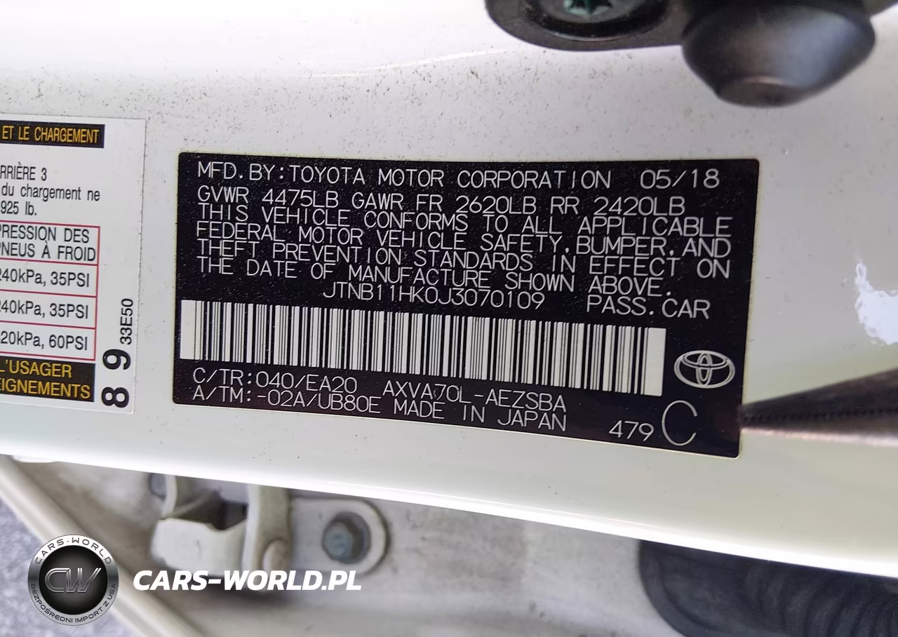 2018 Toyota Camry Se VIN:JTNB11HK0J3070109 - 9