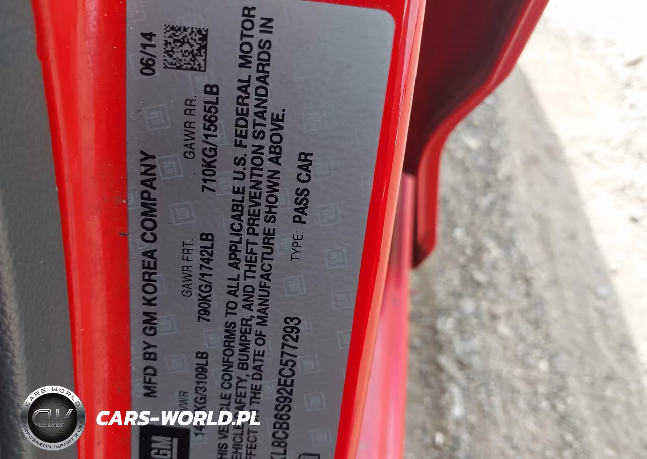 2014 Chevrolet Spark Ls Auto VIN:KL8CB6S92EC577293 - 9