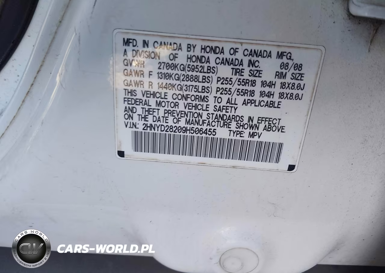 2009 Acura Mdx VIN:2HNYD28209H506455 - 9