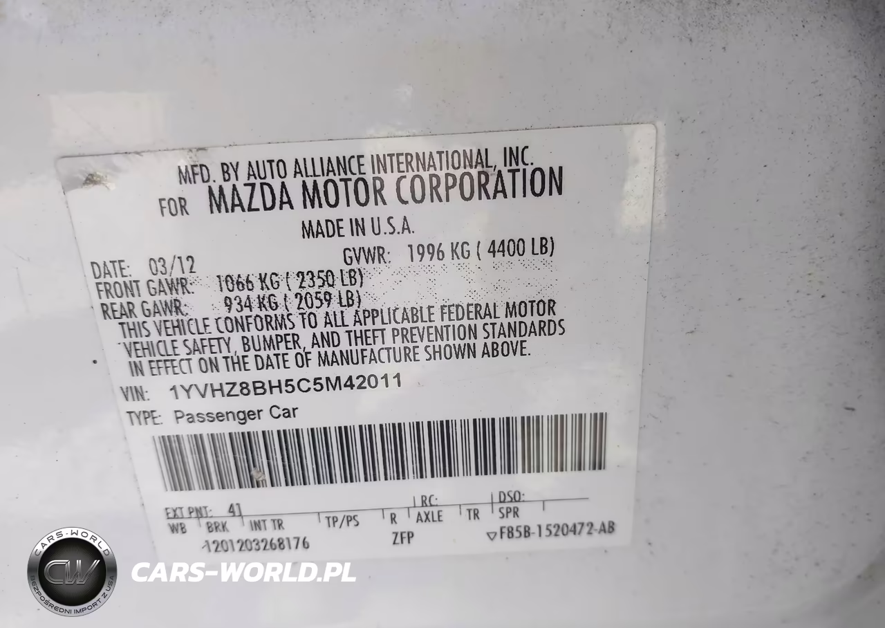 2012 Mazda Mazda6 I Sport VIN:1YVHZ8BH5C5M42011 - 9