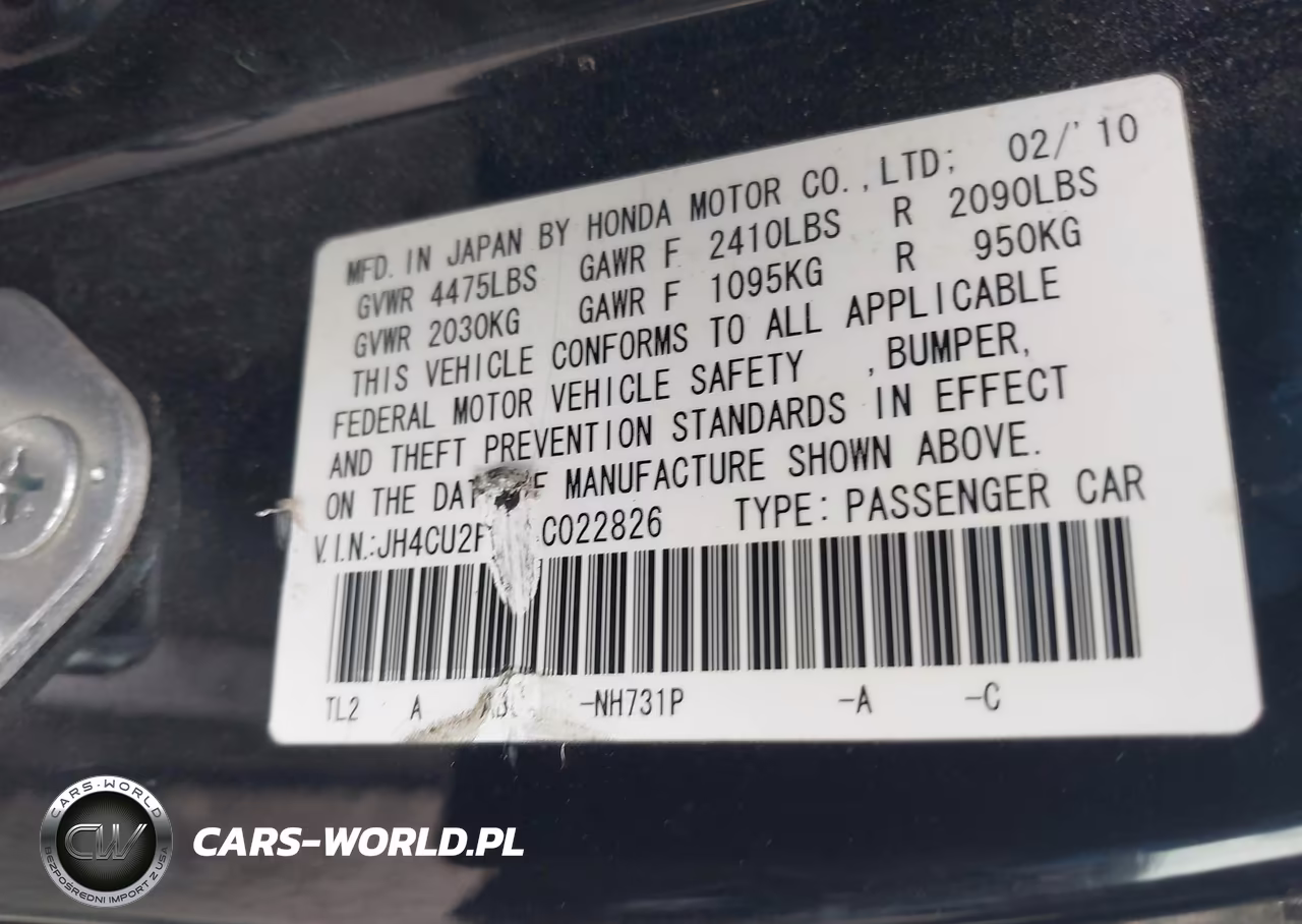 2010 Acura Tsx 2.4 VIN:JH4CU2F65AC022826 - 9