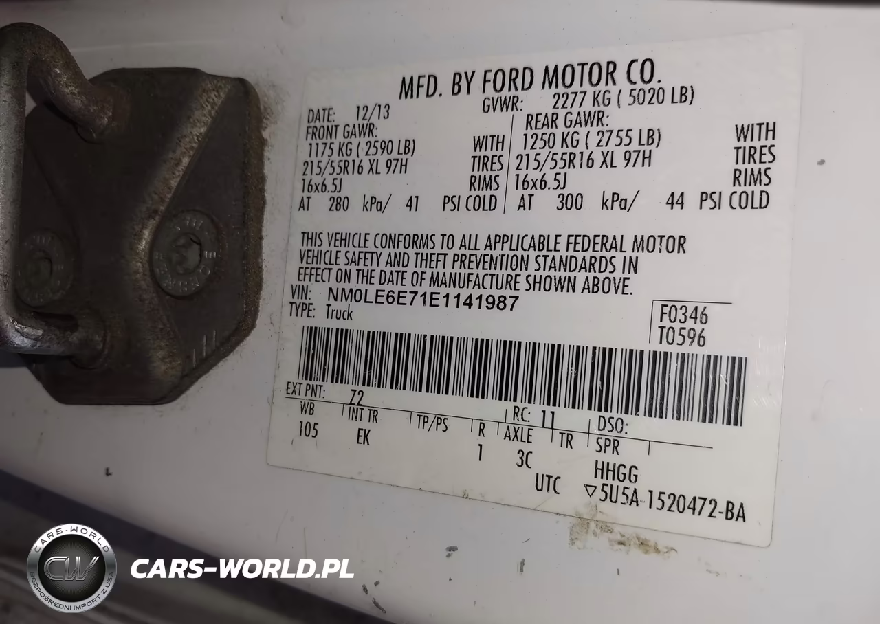 2014 Ford Transit Connect Xl VIN:NM0LE6E71E1141987 - 9