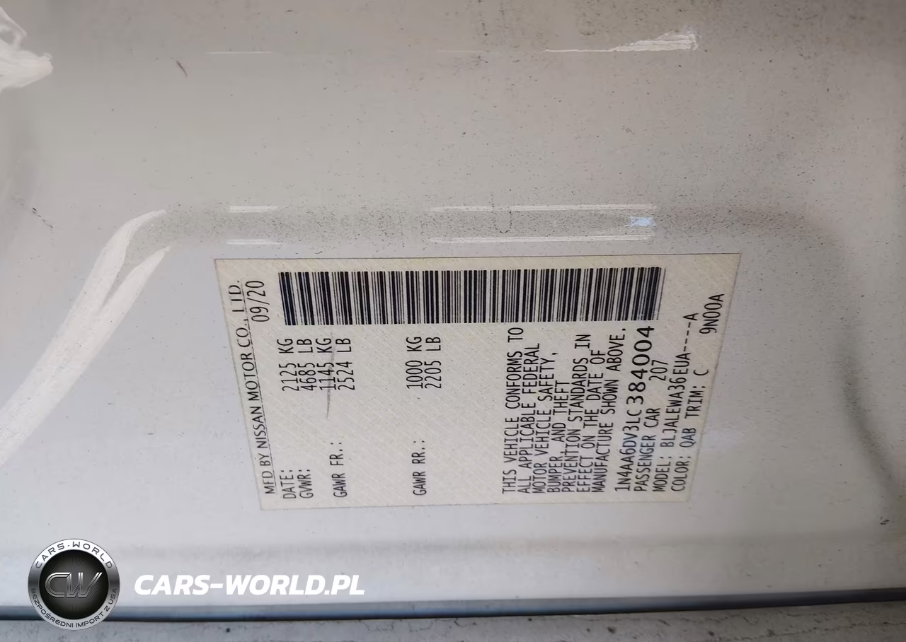 2020 Nissan Maxima Sl Xtronic Cvt VIN:1N4AA6DV3LC384004 - 9