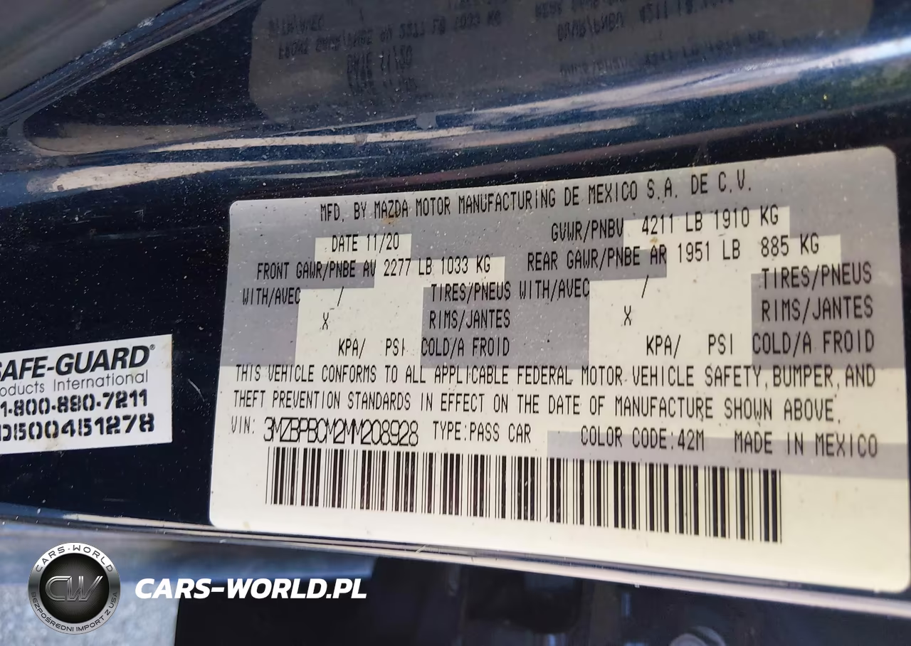 2021 Mazda Mazda3 Preferred VIN:3MZBPBCM2MM208928 - 9