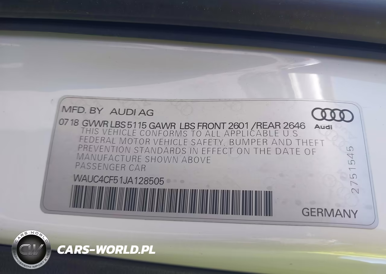 2018 Audi S5 3.0T Premium Plus VIN:WAUC4CF51JA128505 - 9