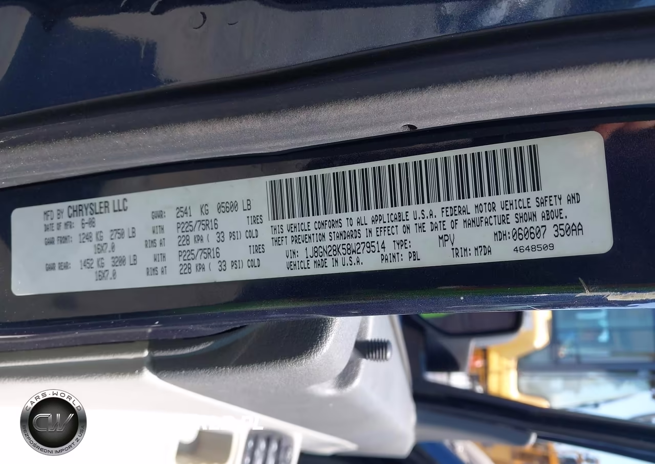 2008 Jeep Liberty Sport VIN:1J8GN28K58W279514 - 9