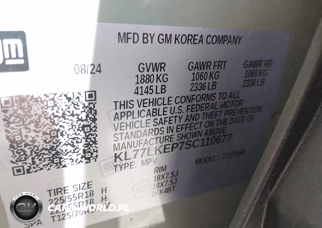 2025 Chevrolet Trax Fwd Activ VIN:KL77LKEP7SC110677 - 9