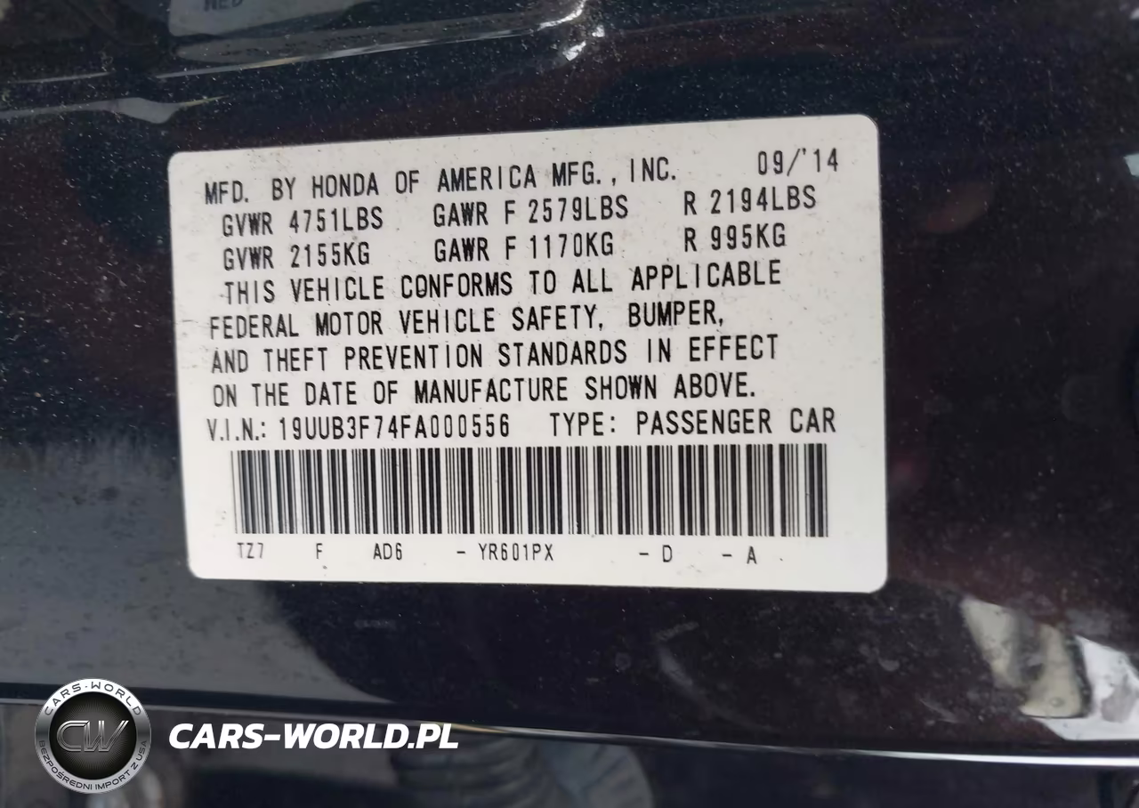 2015 Acura Tlx V6 Advance VIN:19UUB3F74FA000556 - 9