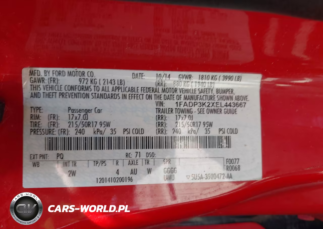 2014 Ford Focus Se VIN:1FADP3K2XEL443667 - 9