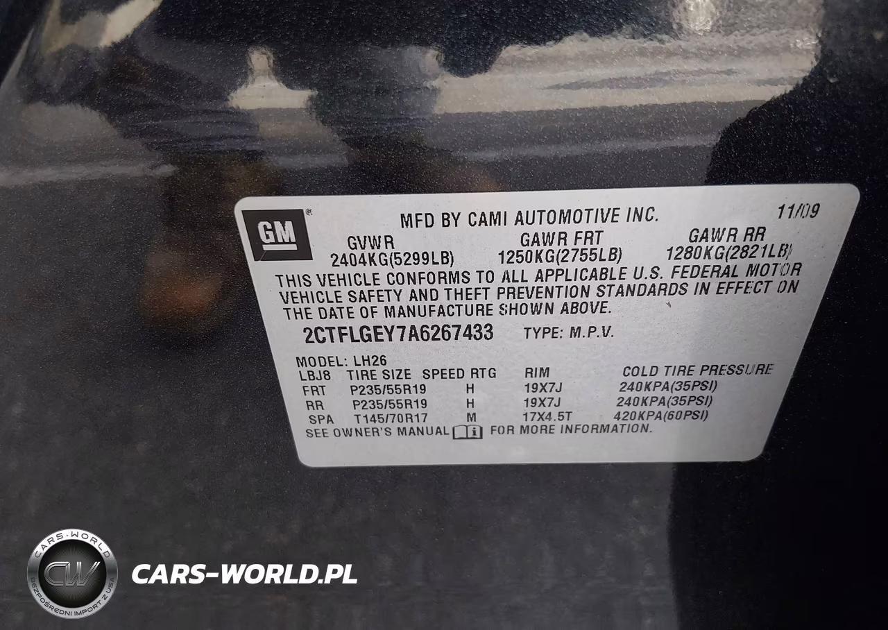 2010 GMC Terrain Slt-1 VIN:2CTFLGEY7A6267433 - 9