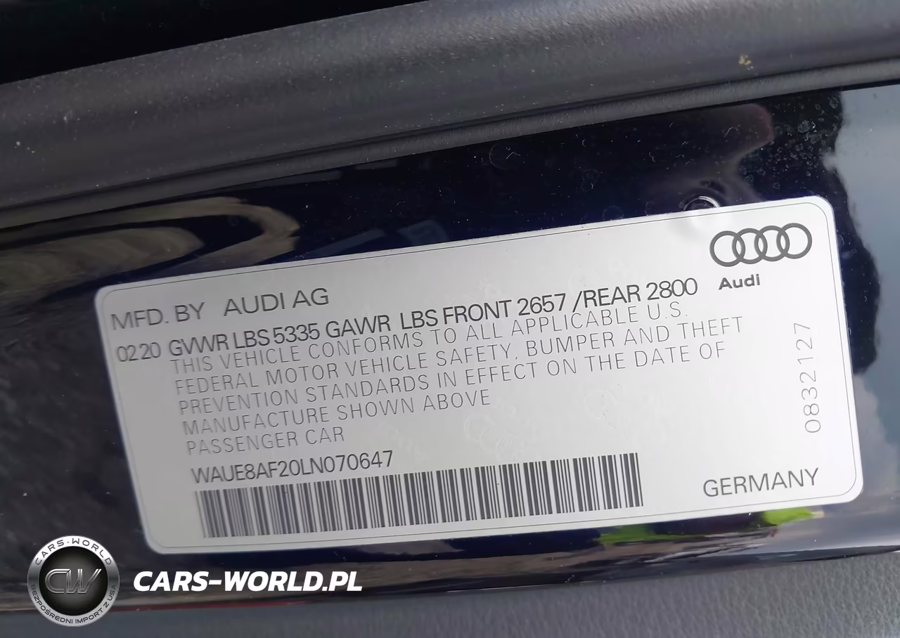 2020 Audi A6 Premium Plus 45 Tfsi Quattro S Tronic VIN:WAUE8AF20LN070647 - 9