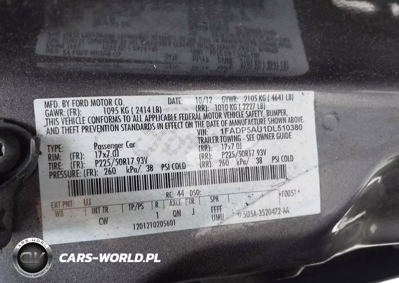 2013 Ford C-Max Hybrid Se VIN:1FADP5AU1DL510380 - 9