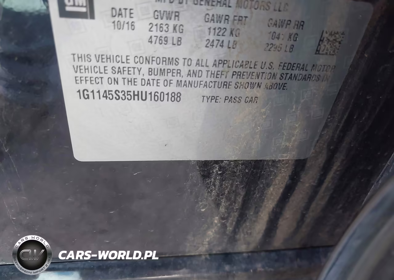 2017 Chevrolet Impala 2Lz VIN:1G1145S35HU160188 - 9