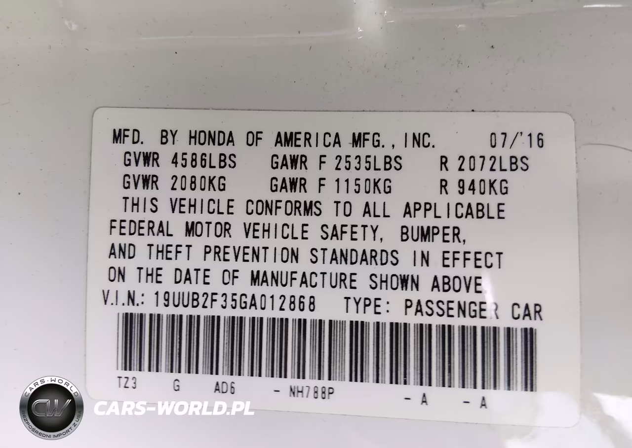 2016 Acura Tlx V6 VIN:19UUB2F35GA012868 - 9