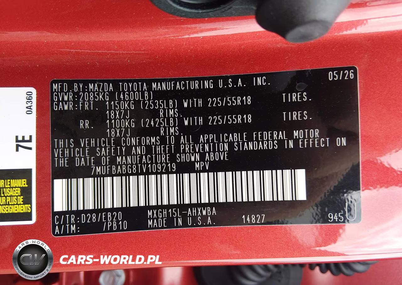 2026 Toyota Corolla Cross Hybrid Xse VIN:7MUFBABG8TV109219 - 9