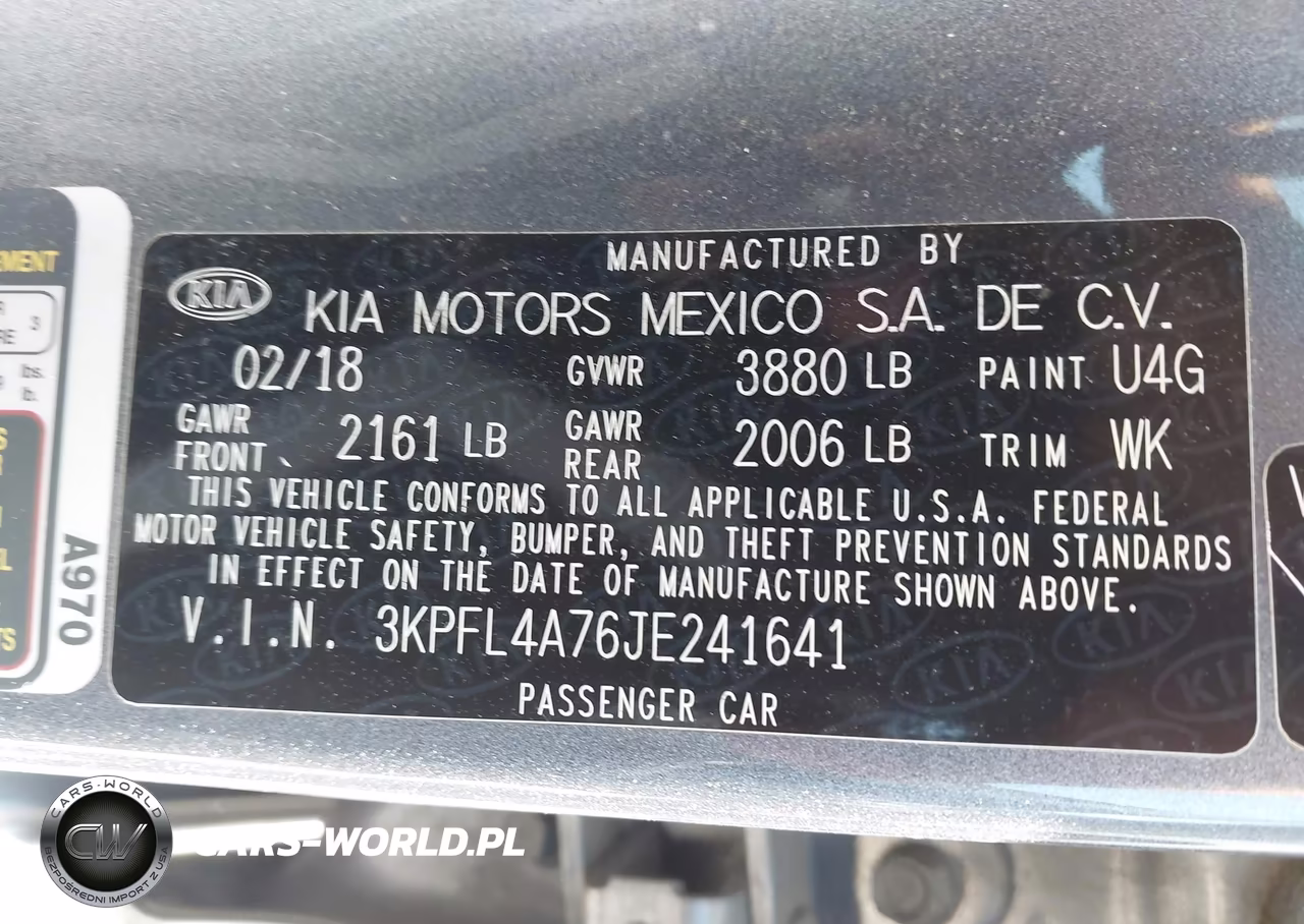 2018 Kia Forte S VIN:3KPFL4A76JE241641 - 9
