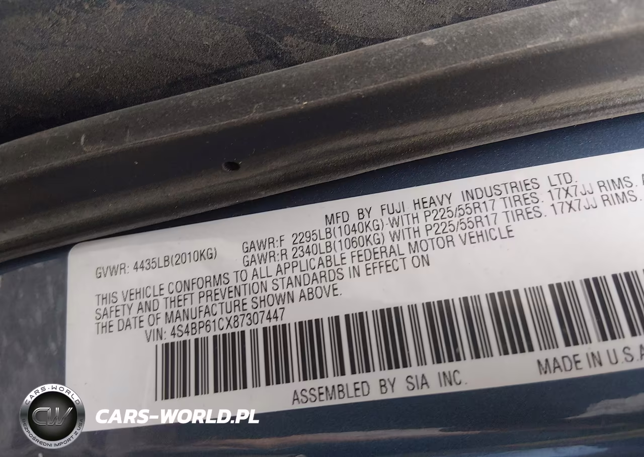 2008 Subaru Outback 2.5I-2.5I L.l. Bean Edition VIN:4S4BP61CX87307447 - 9