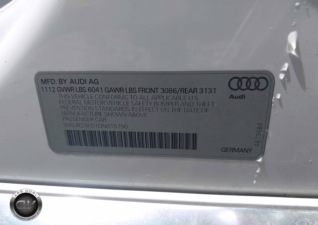 2013 Audi A8 L 4.0T VIN:WAUR2AFD7DN015750 - 9