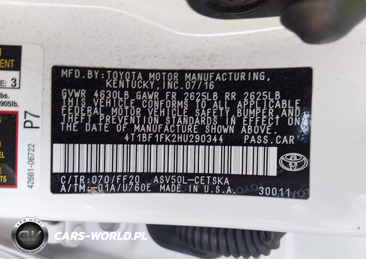 2017 Toyota Camry Se VIN:4T1BF1FK2HU290344 - 9