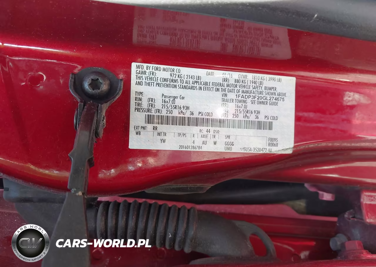 2016 Ford Focus Se VIN:1FADP3F20GL274675 - 9