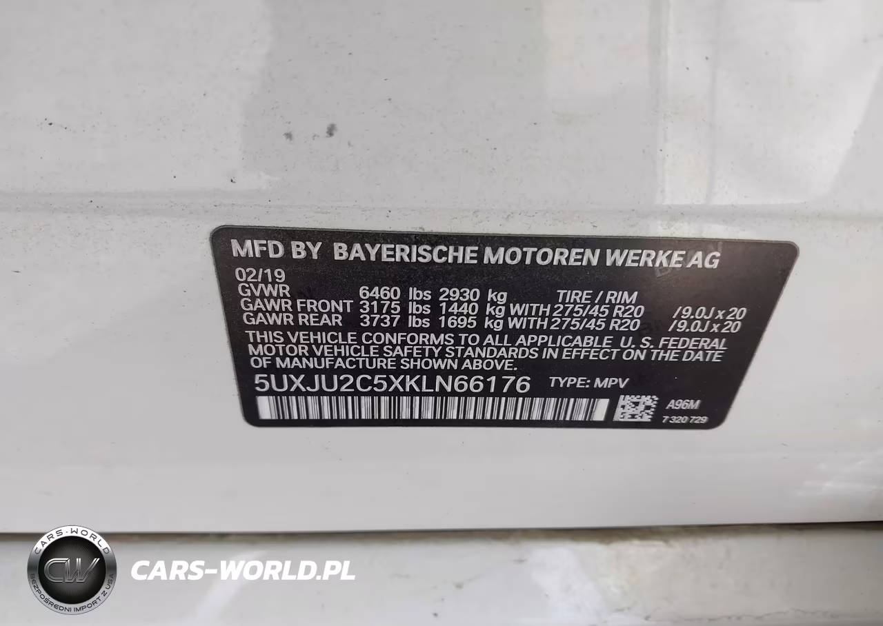 2019 BMW X5 xDrive50I VIN:5UXJU2C5XKLN66176 - 9
