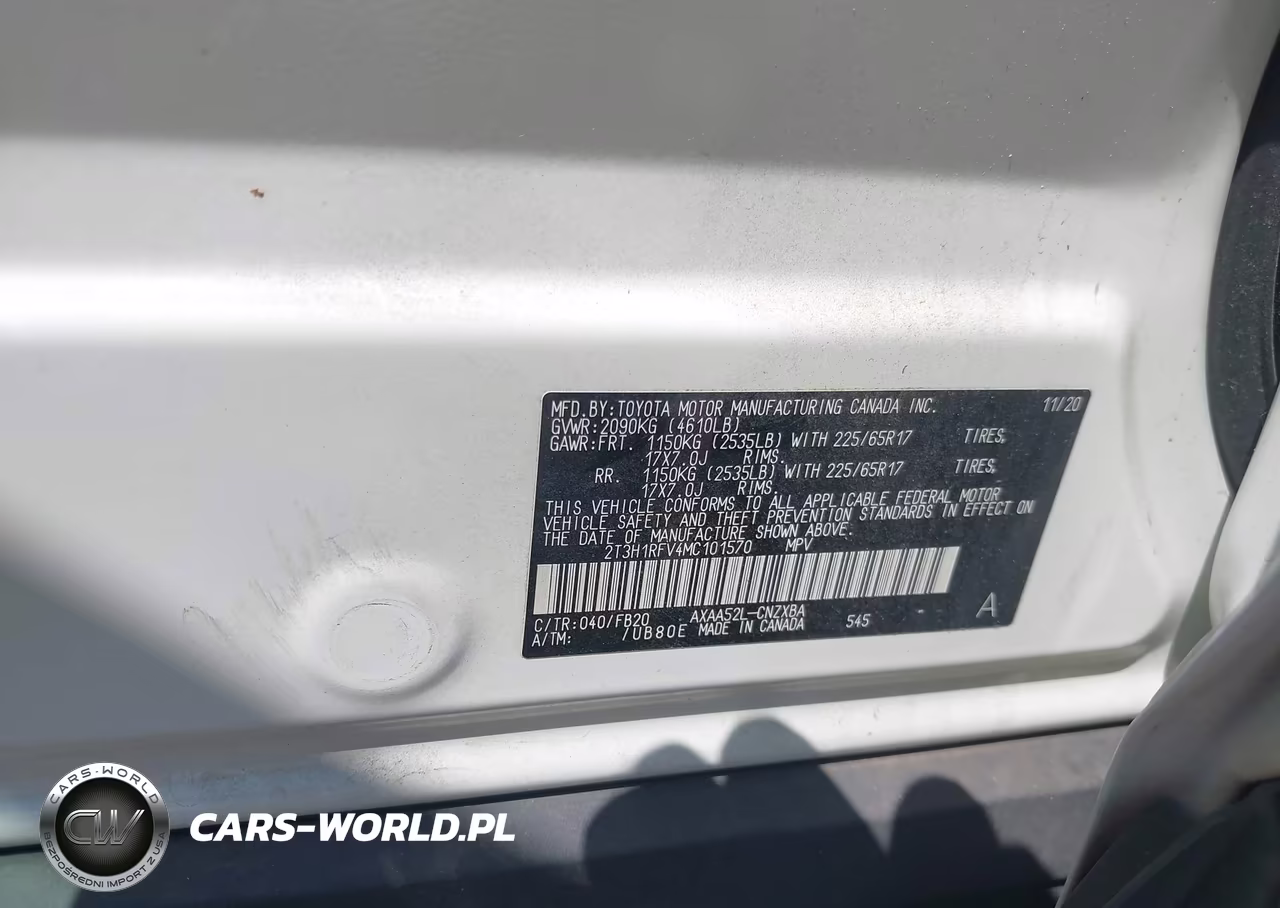 2021 Toyota Rav4 Le VIN:2T3H1RFV4MC101570 - 8