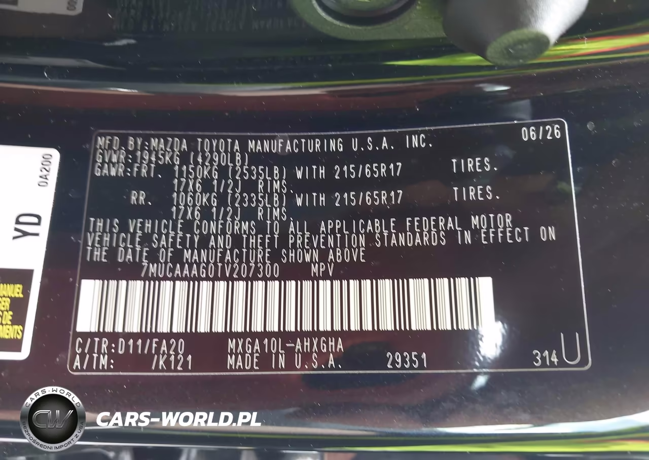 2026 Toyota Corolla Cross Le VIN:7MUCAAAG0TV207300 - 9