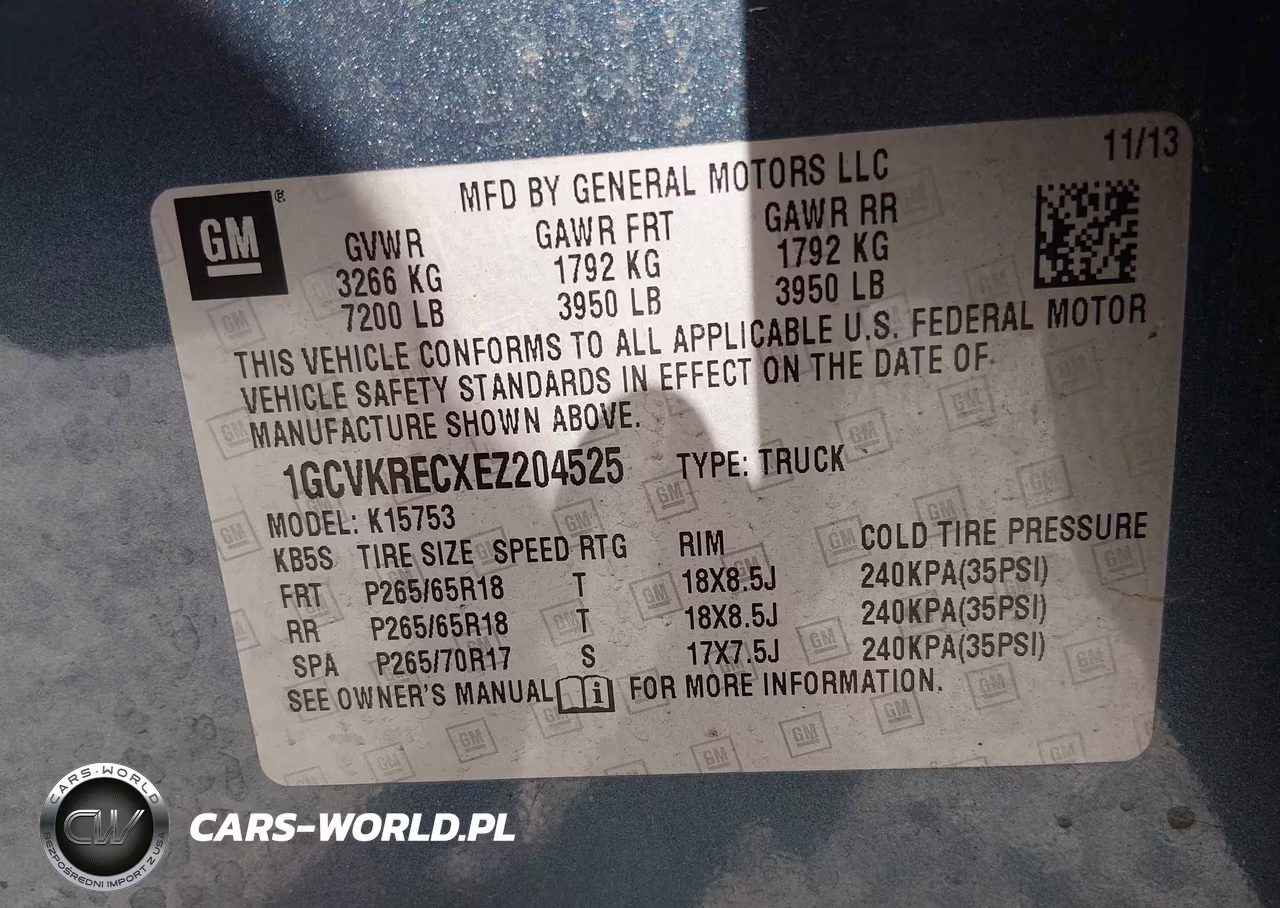 2014 Chevrolet Silverado 1500 2Lt VIN:1GCVKRECXEZ204525 - 9