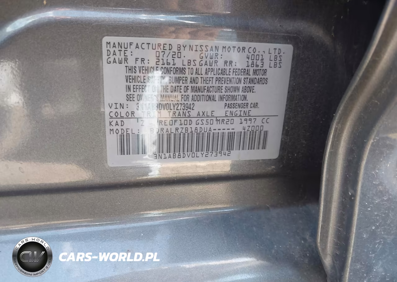 2020 Nissan Sentra Sr Xtronic Cvt VIN:3N1AB8DV0LY273942 - 9