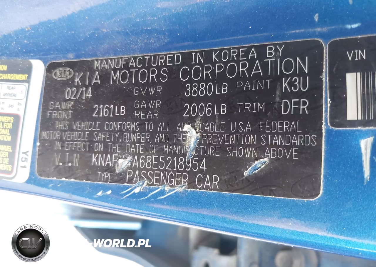 2014 Kia Forte Lx VIN:KNAFX4A68E5218954 - 9